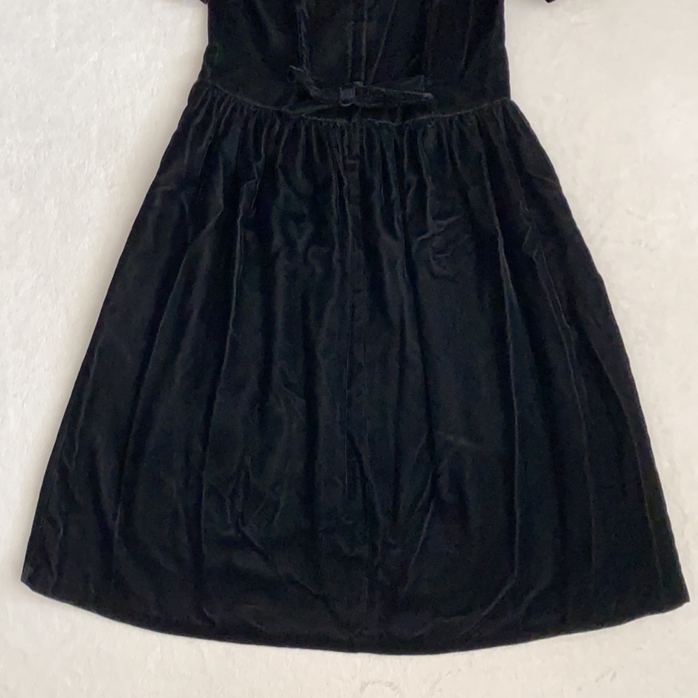 {VTG} Gunne Sax by Jessica McClintock | Velvet Lace Bib Collar Midi Dress (14) - Picture 14 of 16